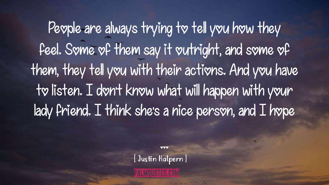 Nice Person quotes by Justin Halpern