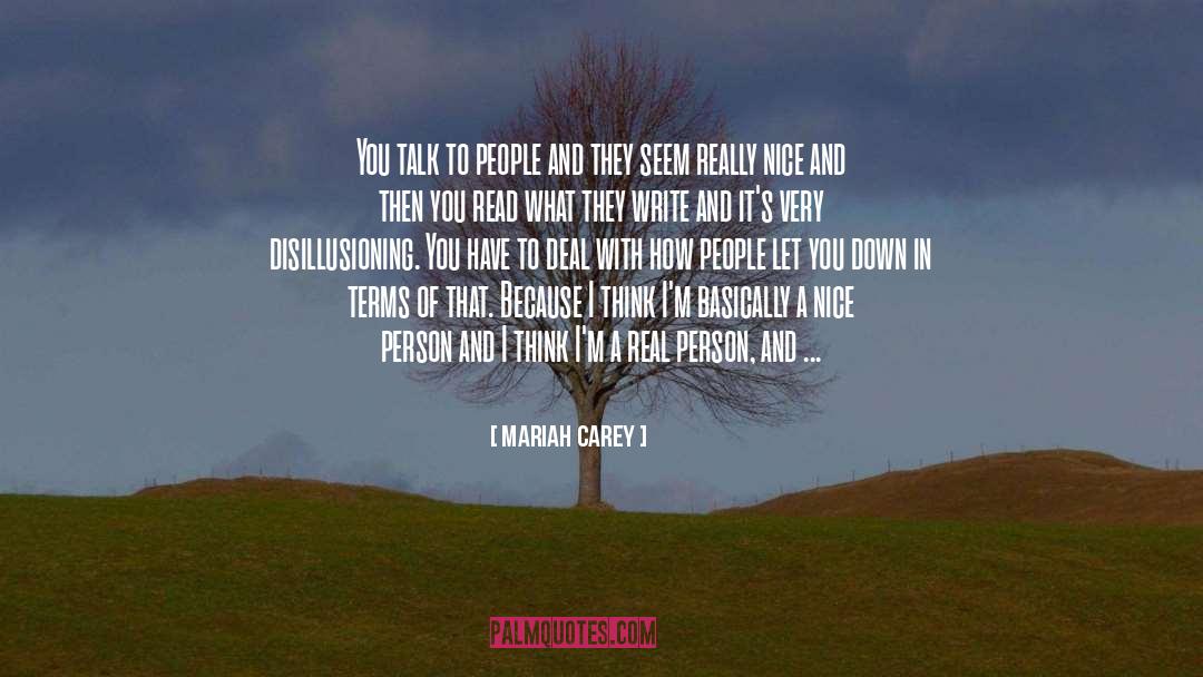 Nice Person quotes by Mariah Carey