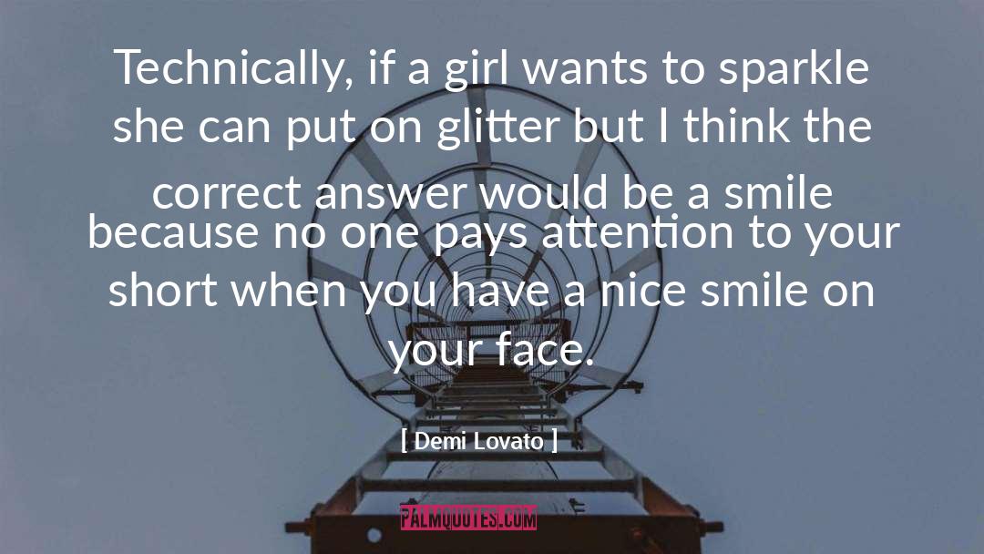 Nice Smile quotes by Demi Lovato