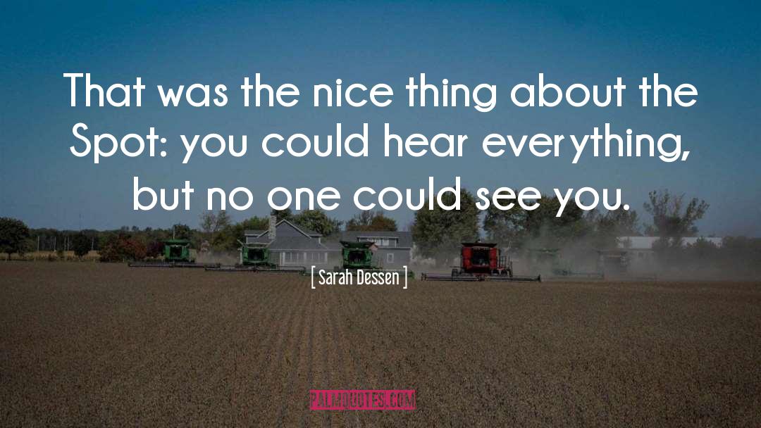 Nice Things quotes by Sarah Dessen