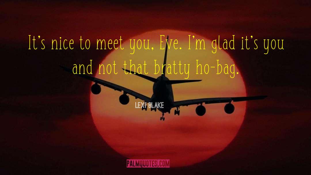 Nice To Meet You quotes by Lexi Blake