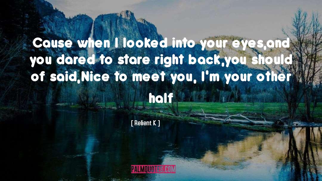 Nice To Meet You quotes by Relient K