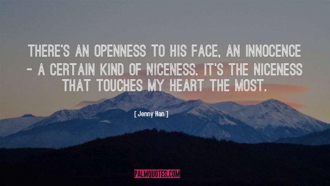 Niceness quotes by Jenny Han