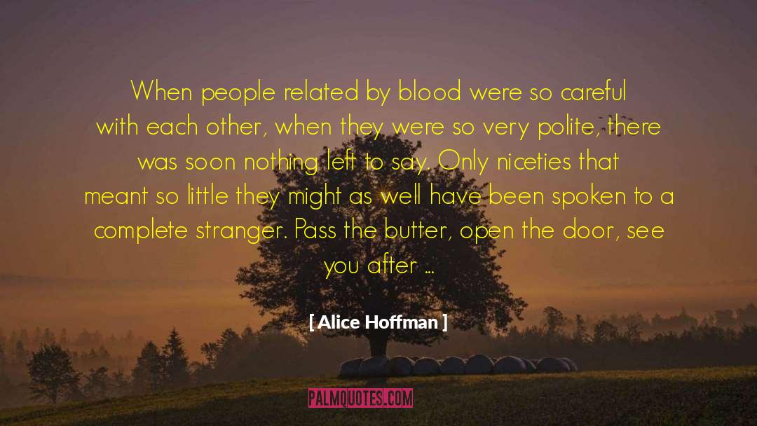 Niceties quotes by Alice Hoffman