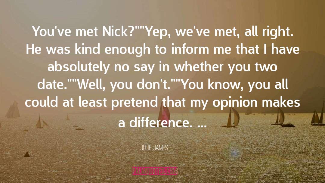 Nick Mccall quotes by Julie James