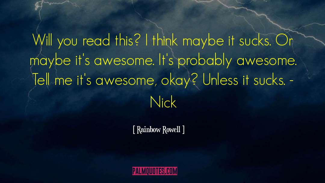 Nick Santino quotes by Rainbow Rowell