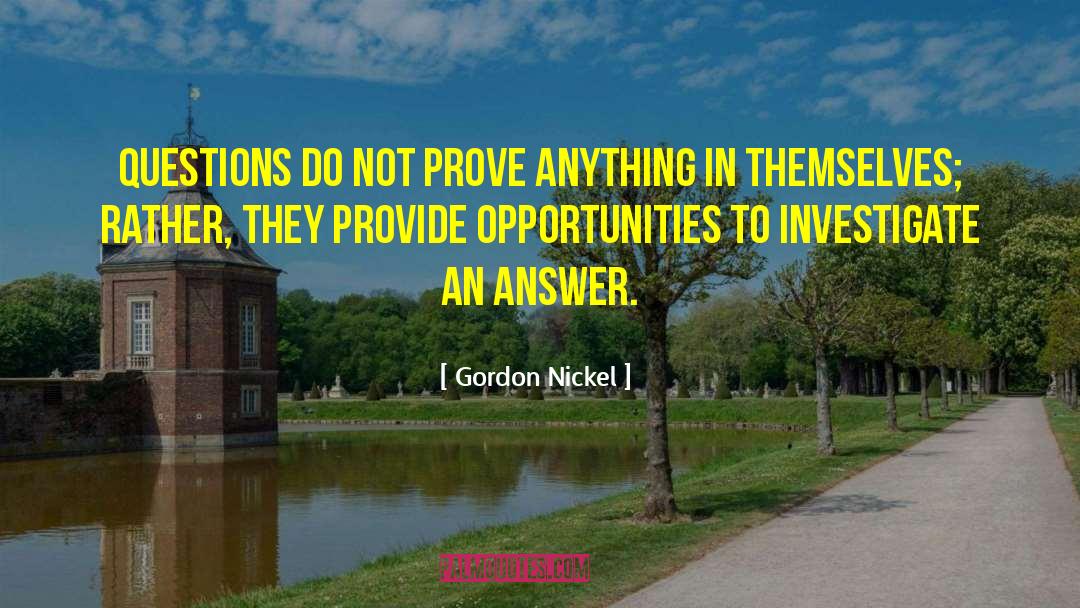 Nickel quotes by Gordon Nickel