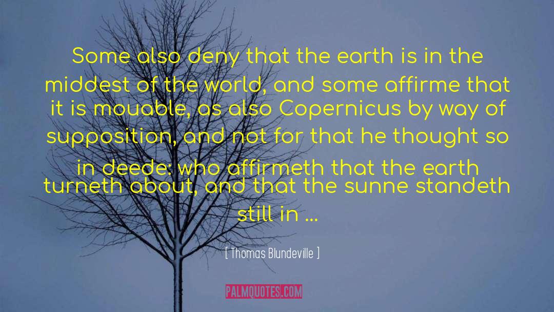 Nicolaus Copernicus quotes by Thomas Blundeville