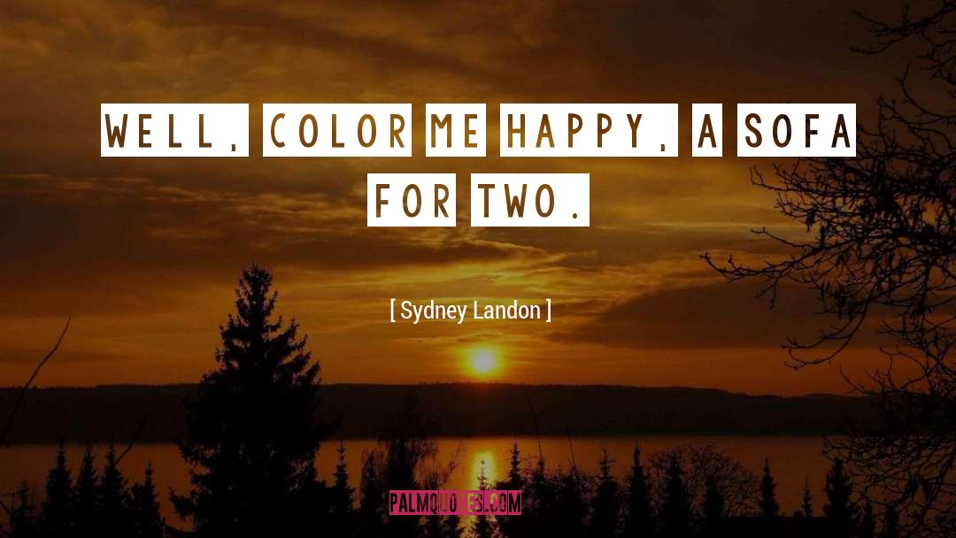 Nicoline Sofa quotes by Sydney Landon