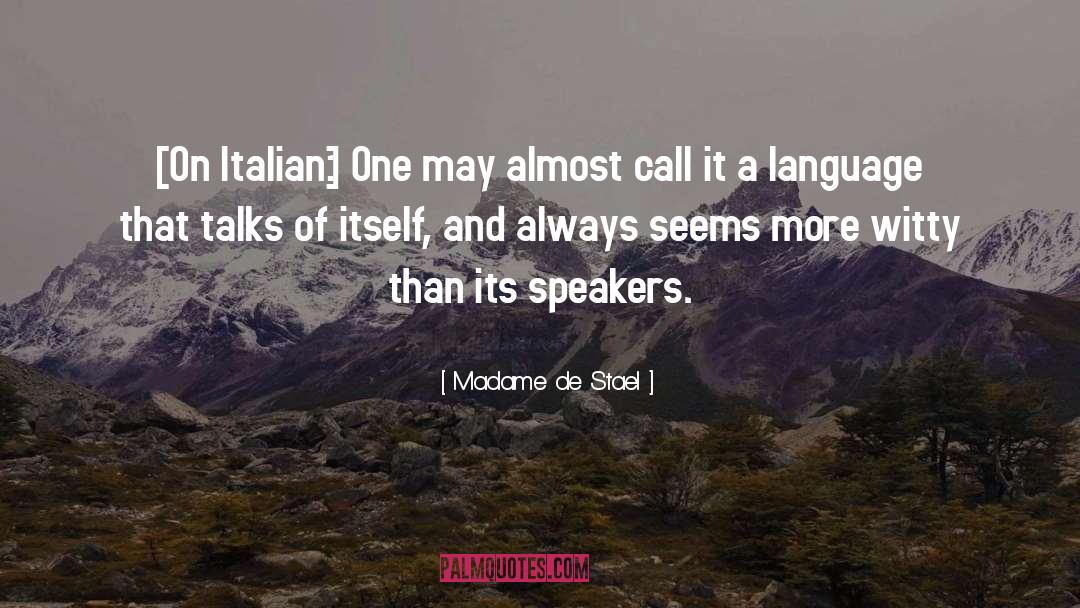 Nicolinos Italian quotes by Madame De Stael