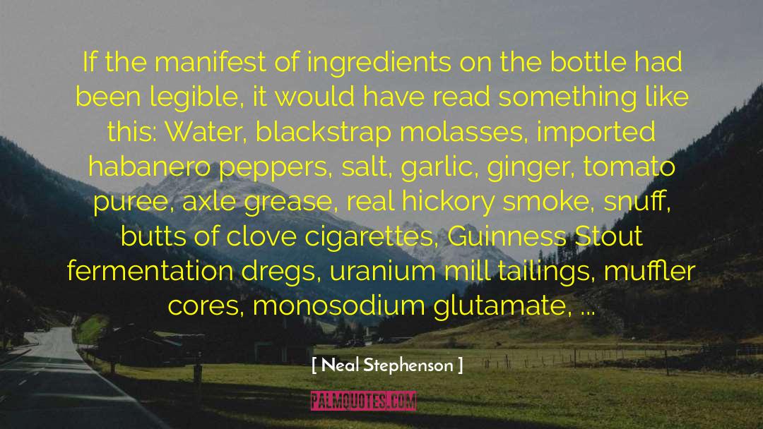 Nicotine quotes by Neal Stephenson
