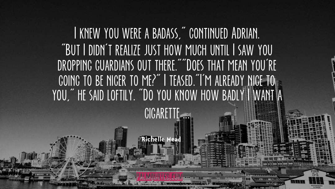 Nicotine quotes by Richelle Mead