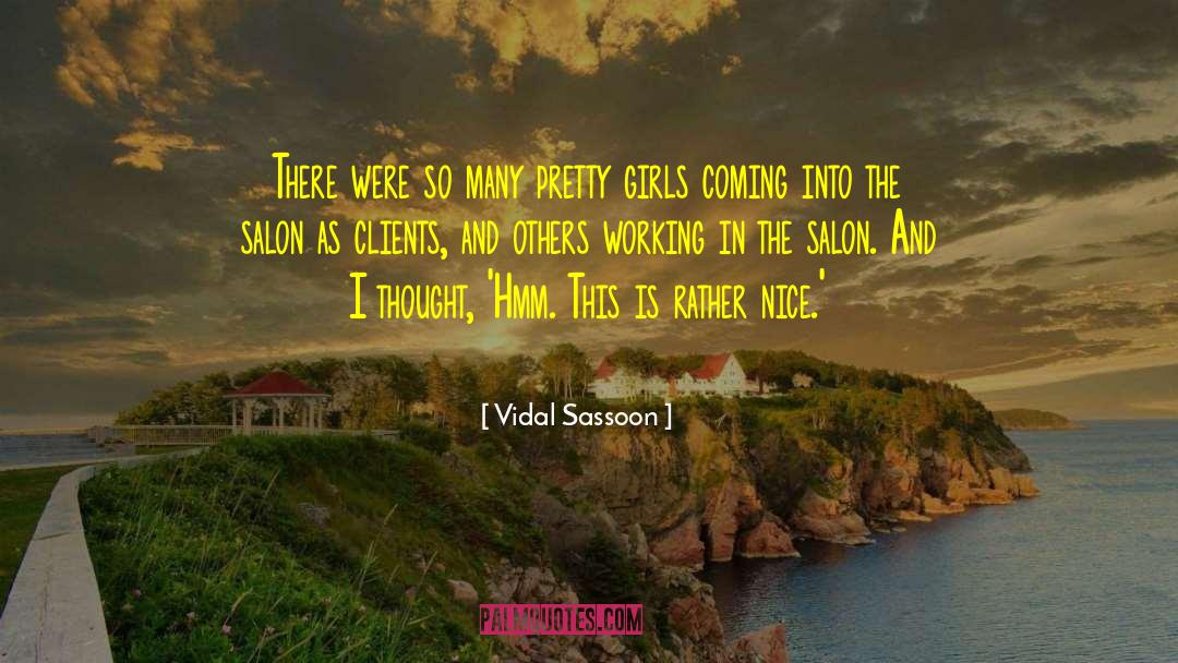 Niecos Salon quotes by Vidal Sassoon