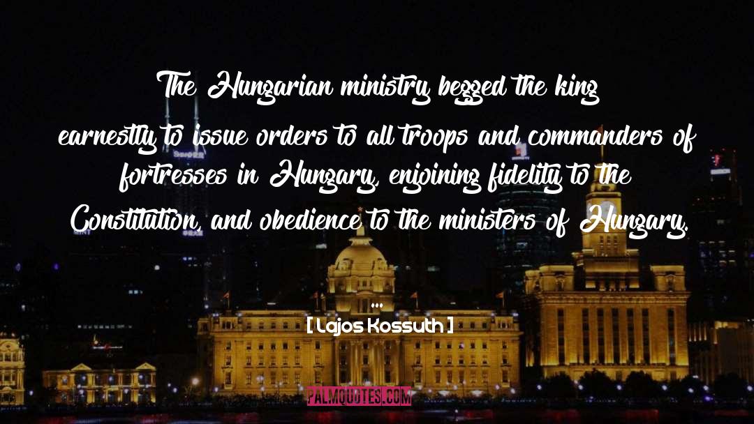 Niehorster Hungary quotes by Lajos Kossuth