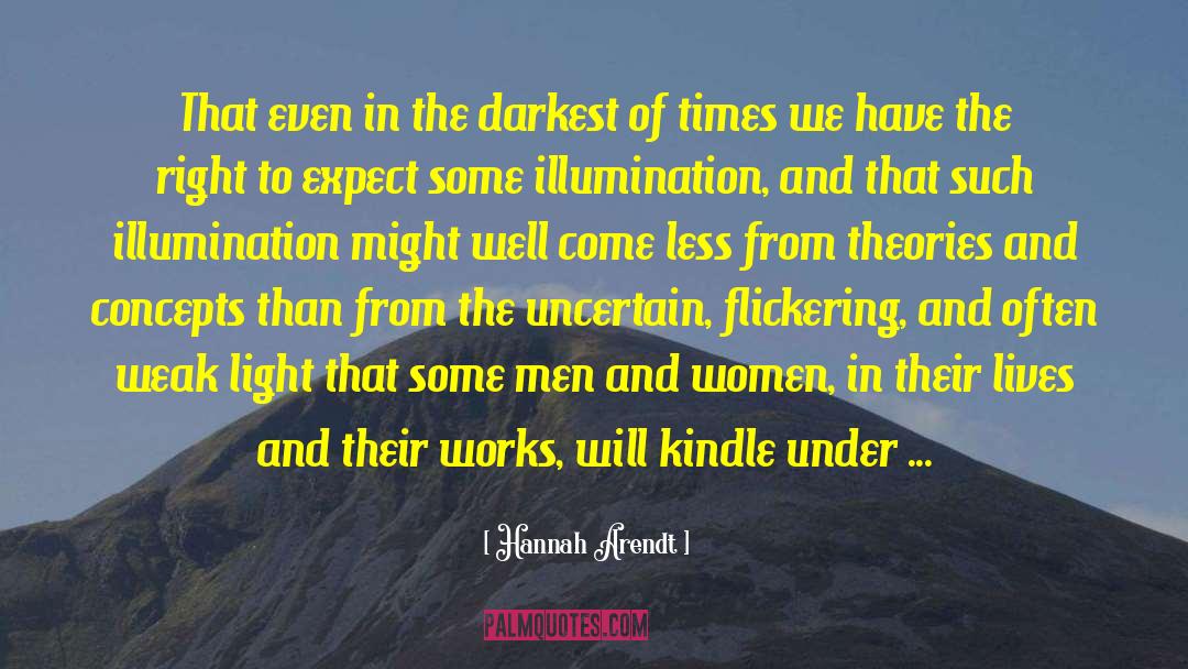 Night Light quotes by Hannah Arendt