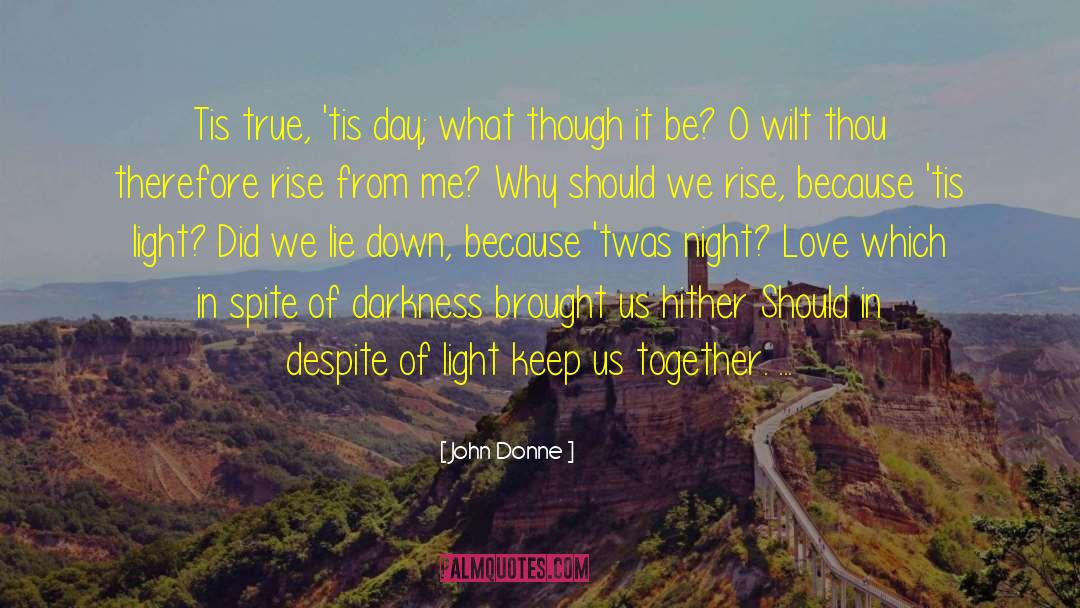 Night Love quotes by John Donne