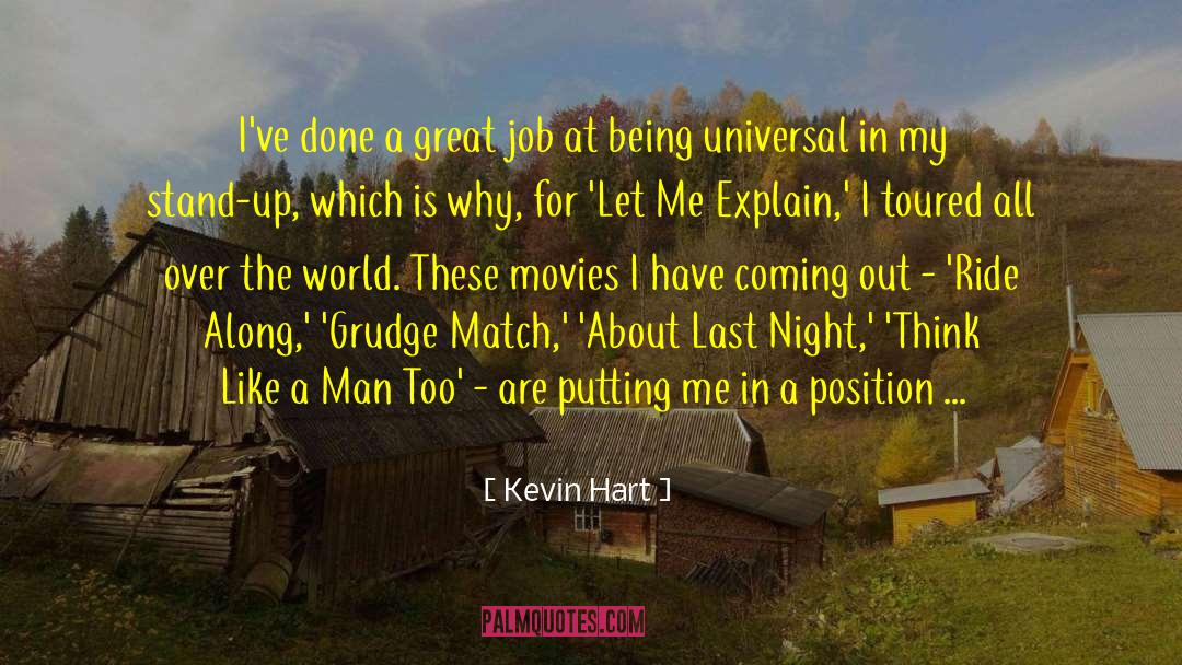 Night Thinking quotes by Kevin Hart