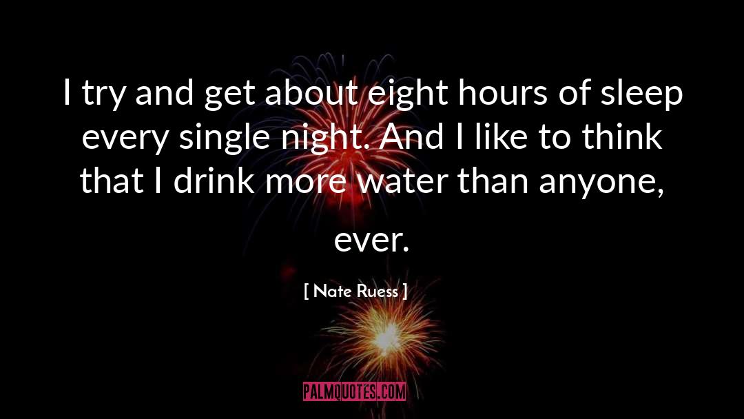 Night Thinking quotes by Nate Ruess