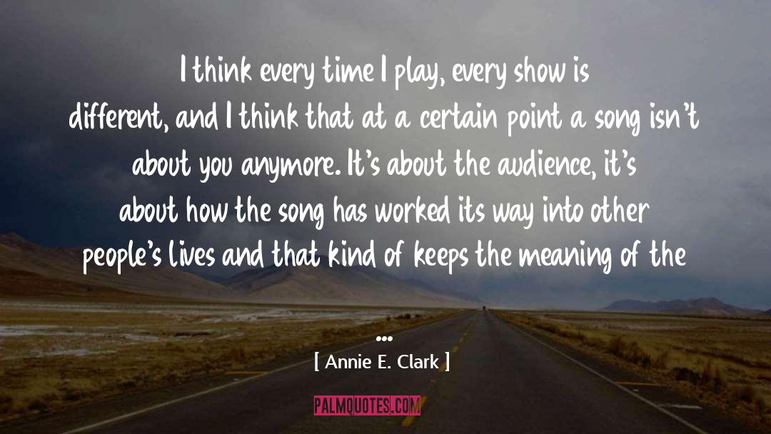 Night Thinking quotes by Annie E. Clark