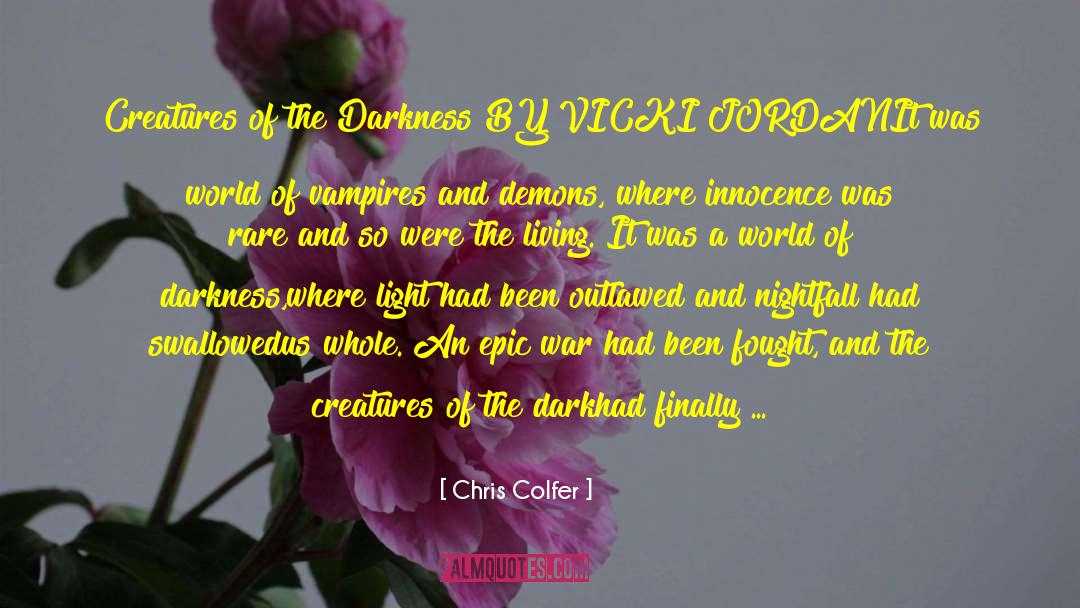 Nightfall quotes by Chris Colfer