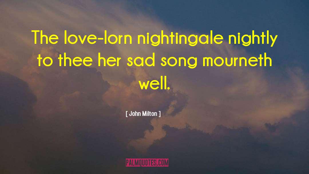 Nightingales quotes by John Milton