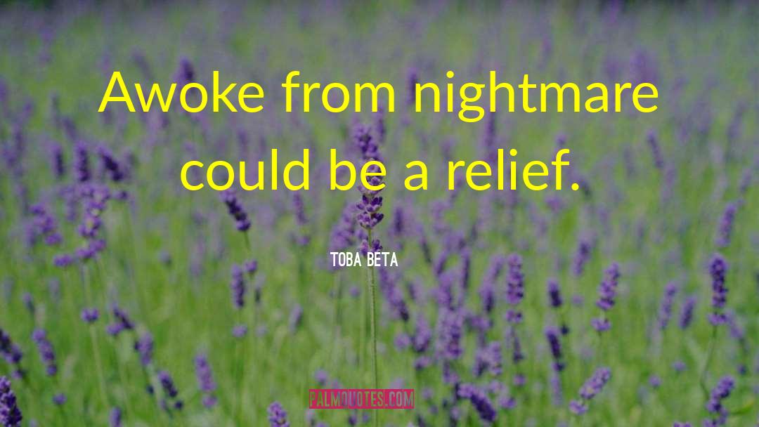 Nightmare Description quotes by Toba Beta