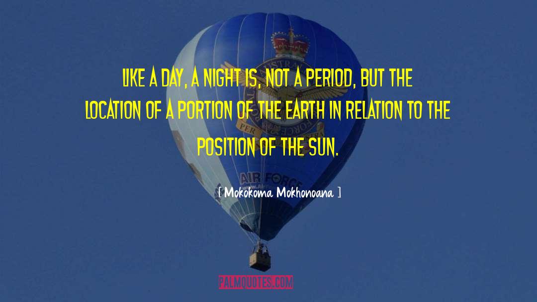 Nighttime quotes by Mokokoma Mokhonoana