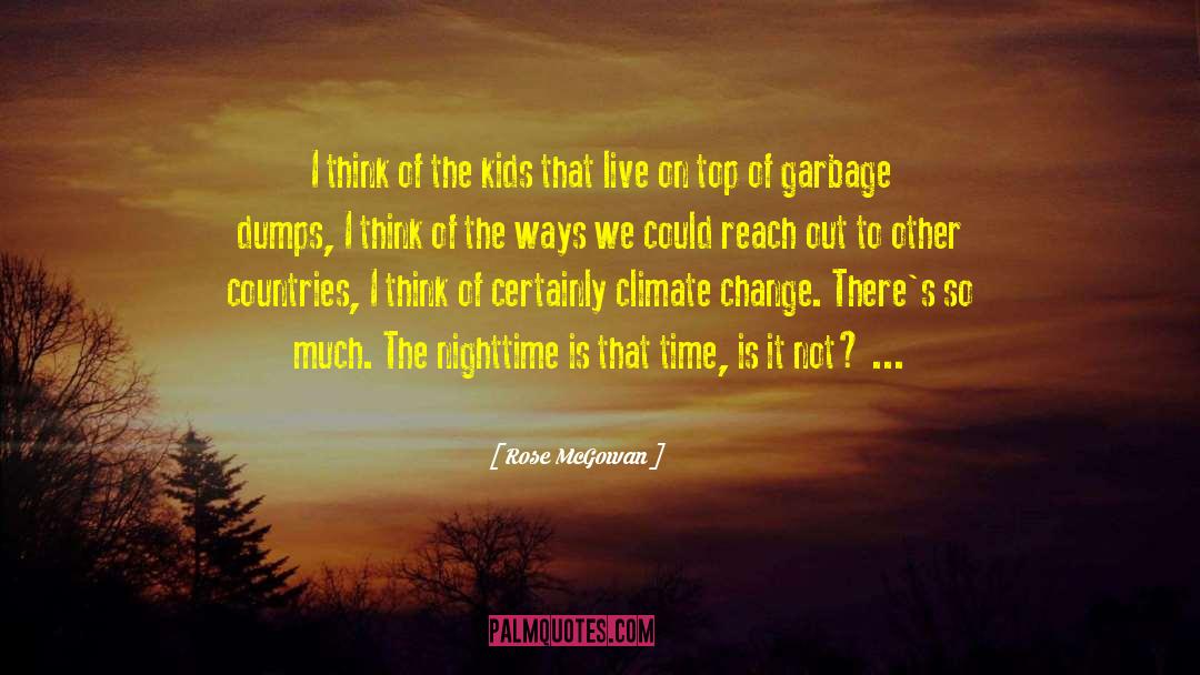 Nighttime quotes by Rose McGowan