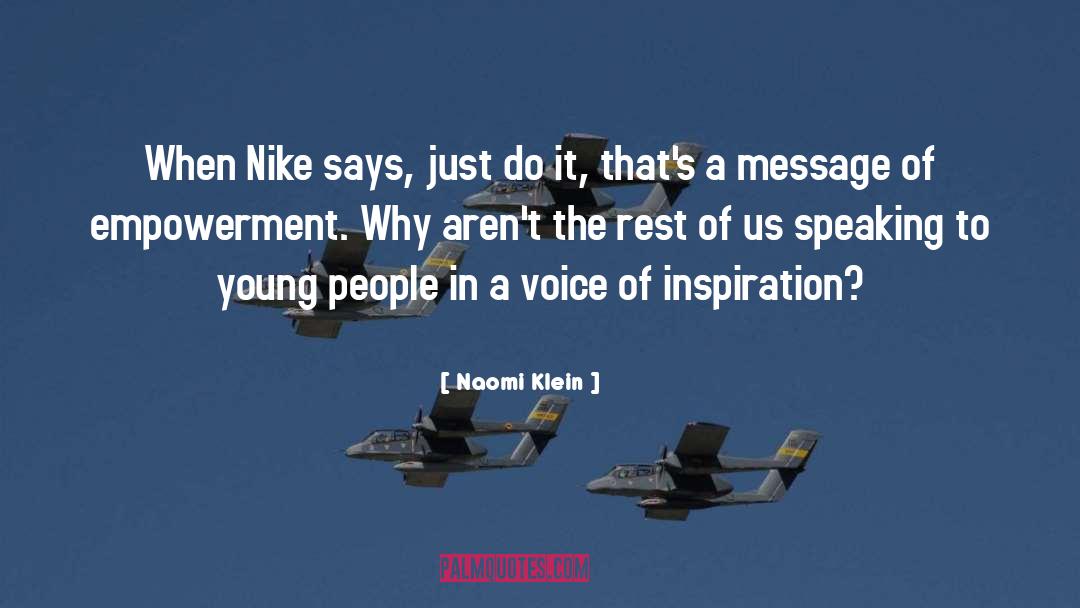 Nike quotes by Naomi Klein