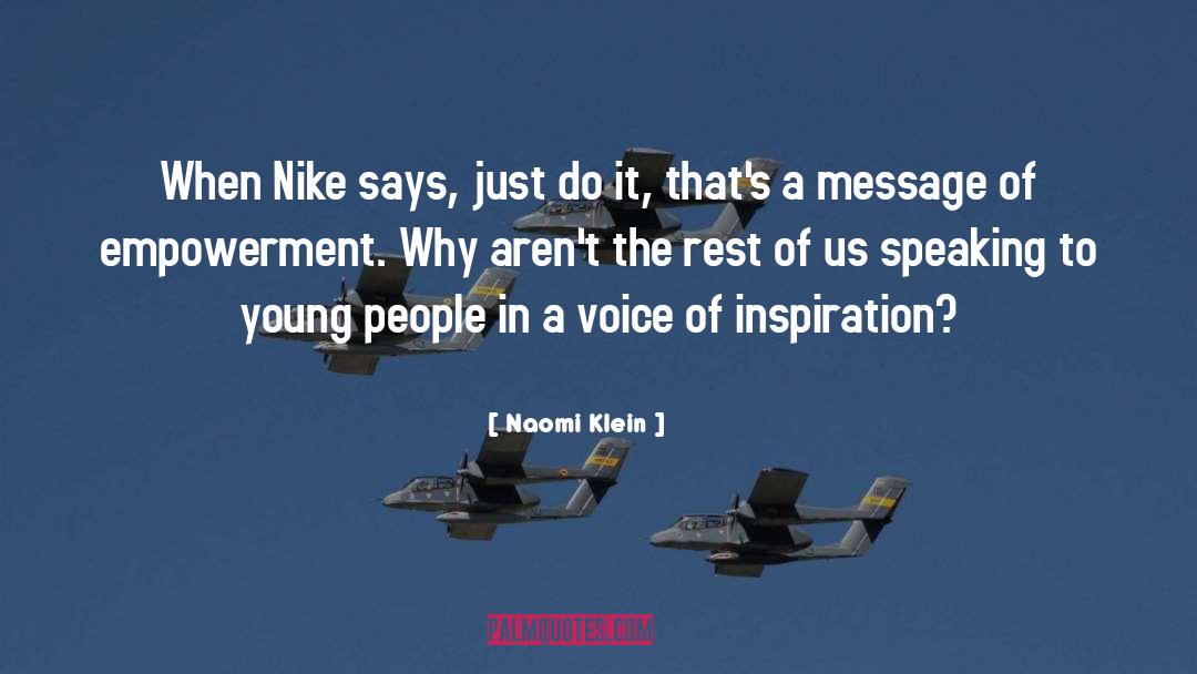 Nike Shoe quotes by Naomi Klein