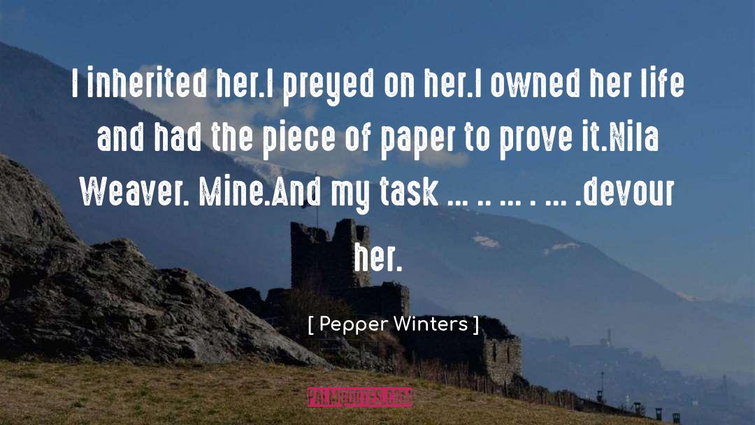 Nila Weaver quotes by Pepper Winters