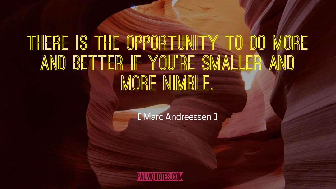 Nimble quotes by Marc Andreessen