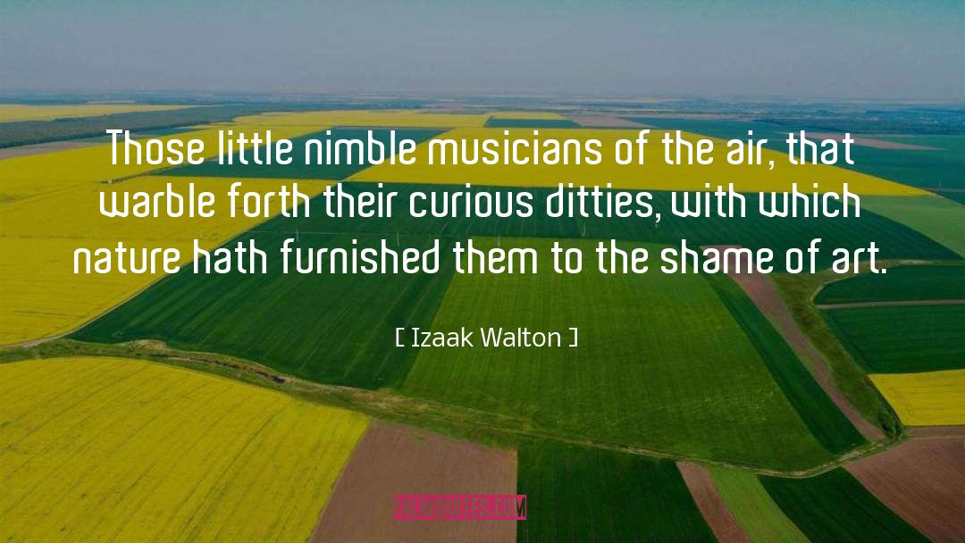 Nimble quotes by Izaak Walton