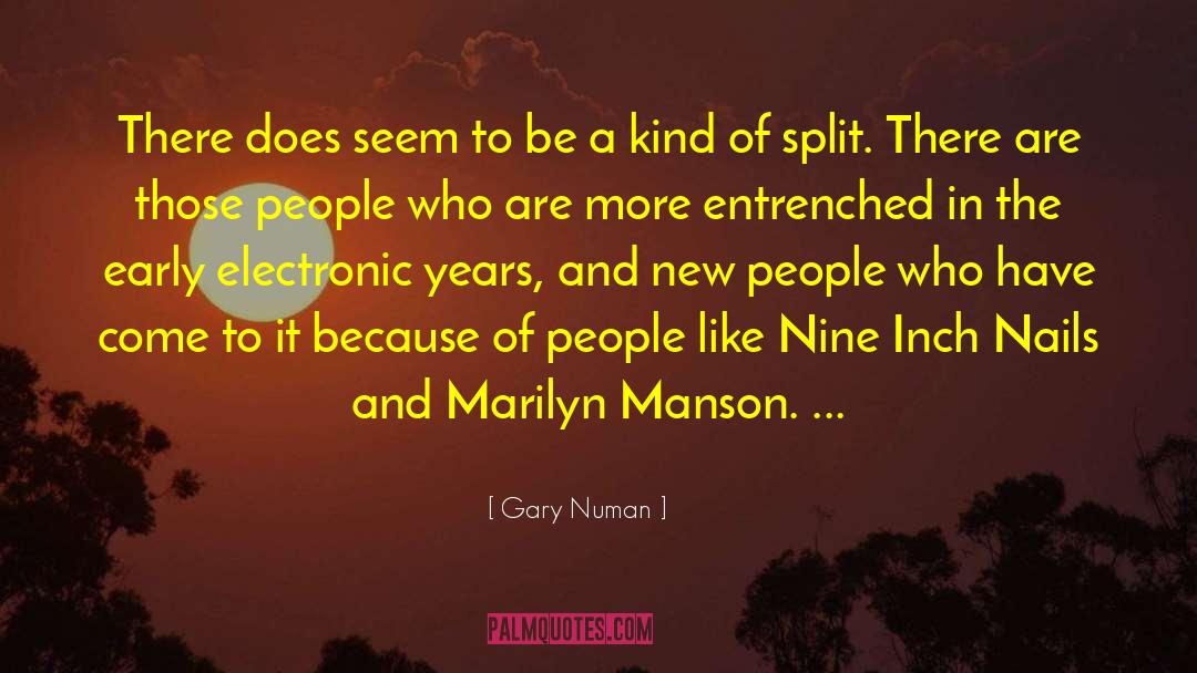 Nine Inch Nails quotes by Gary Numan