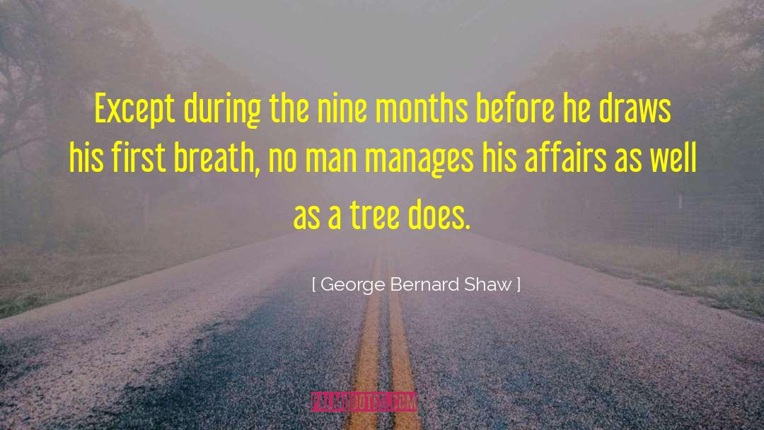 Nine Months quotes by George Bernard Shaw