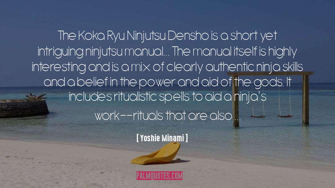 Ninja quotes by Yoshie Minami