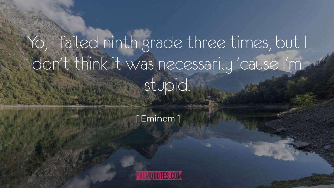 Ninth Grade quotes by Eminem