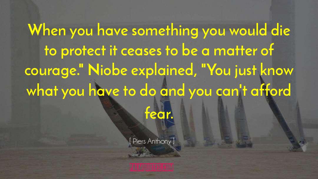 Niobe quotes by Piers Anthony