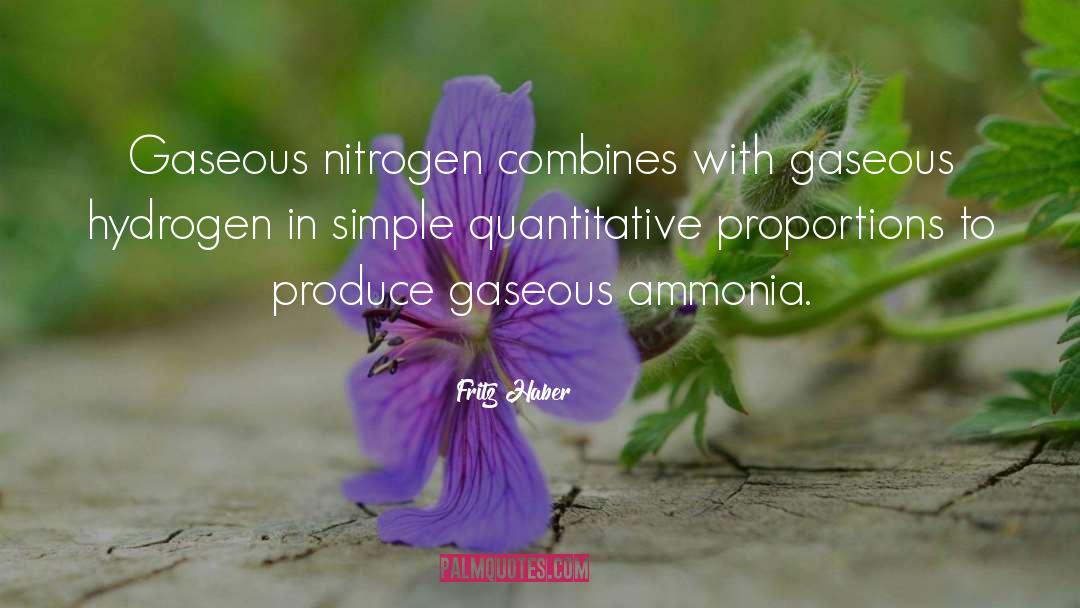 Nitrogen quotes by Fritz Haber