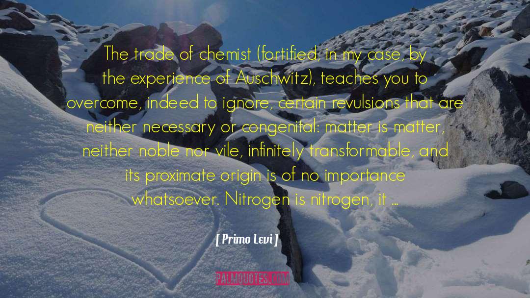 Nitrogen quotes by Primo Levi