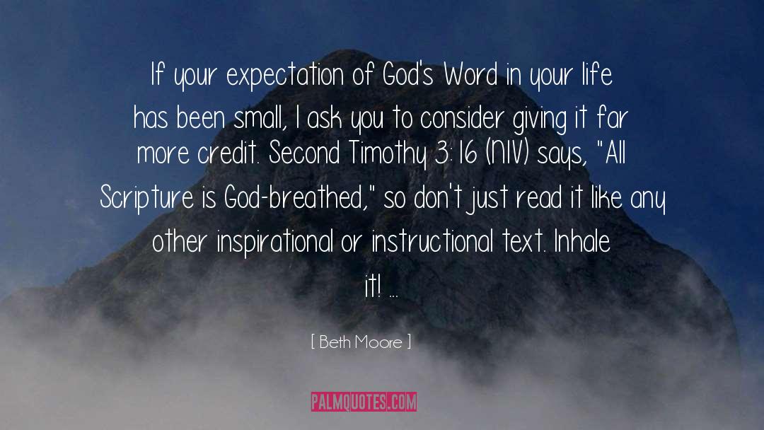 Niv quotes by Beth Moore