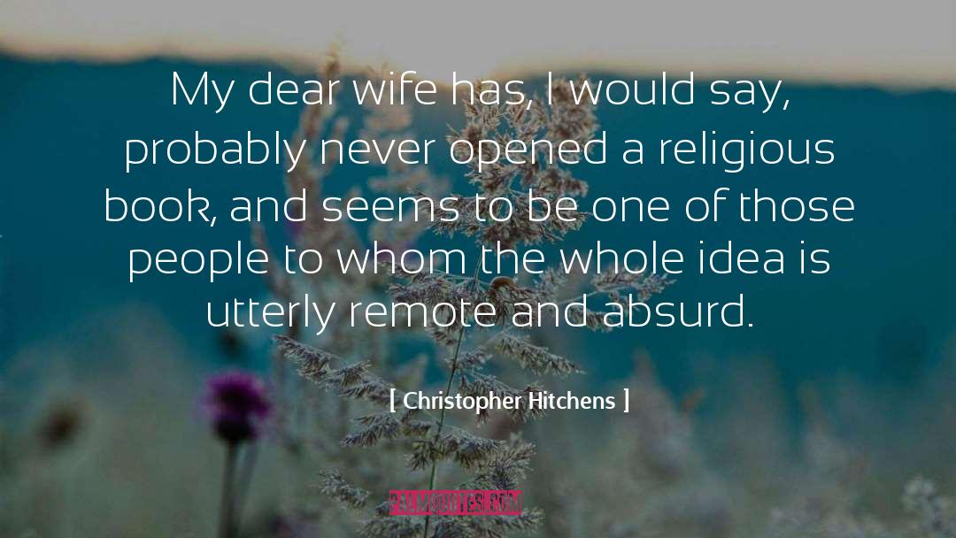 Nivin Pauly Wife quotes by Christopher Hitchens