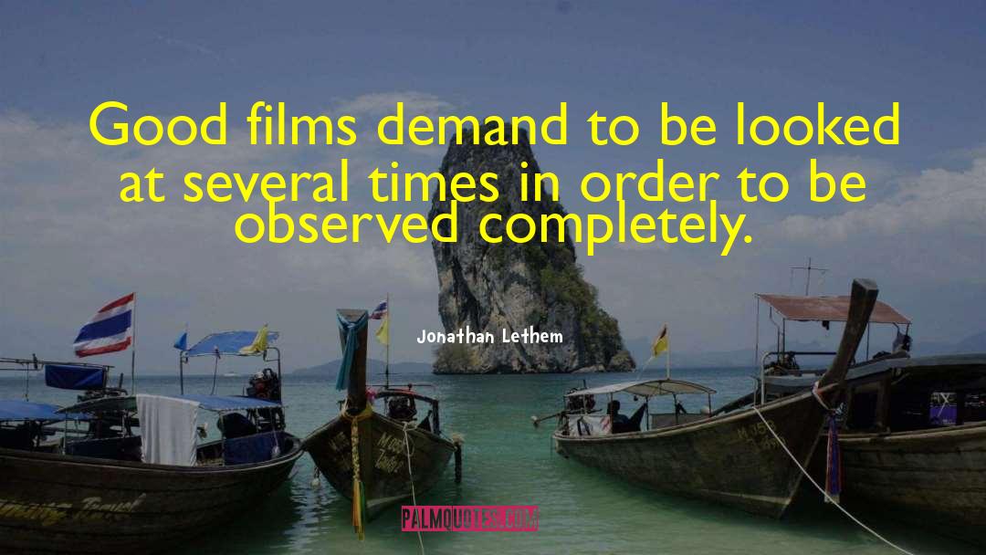 Njuta Film quotes by Jonathan Lethem