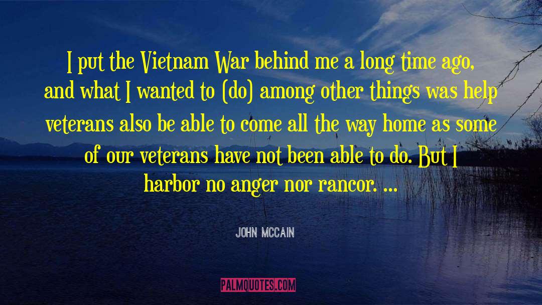 No Anger quotes by John McCain