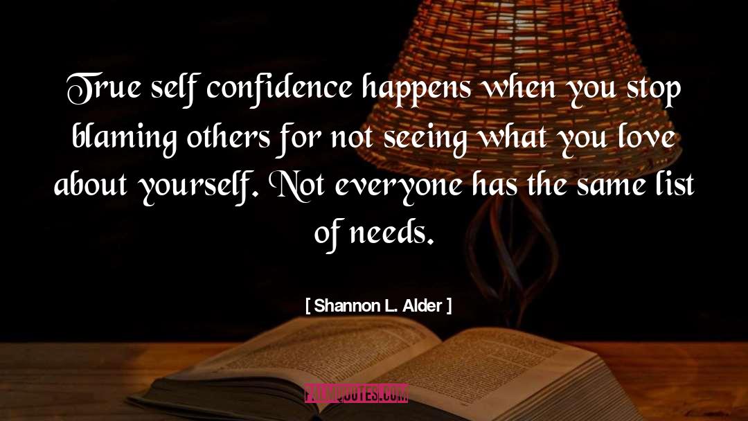No Blaming Others quotes by Shannon L. Alder