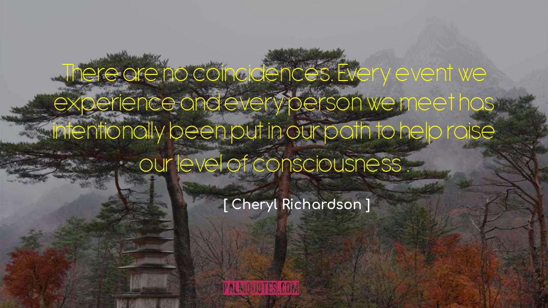 No Coincidences quotes by Cheryl Richardson