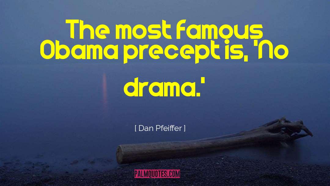 No Drama quotes by Dan Pfeiffer