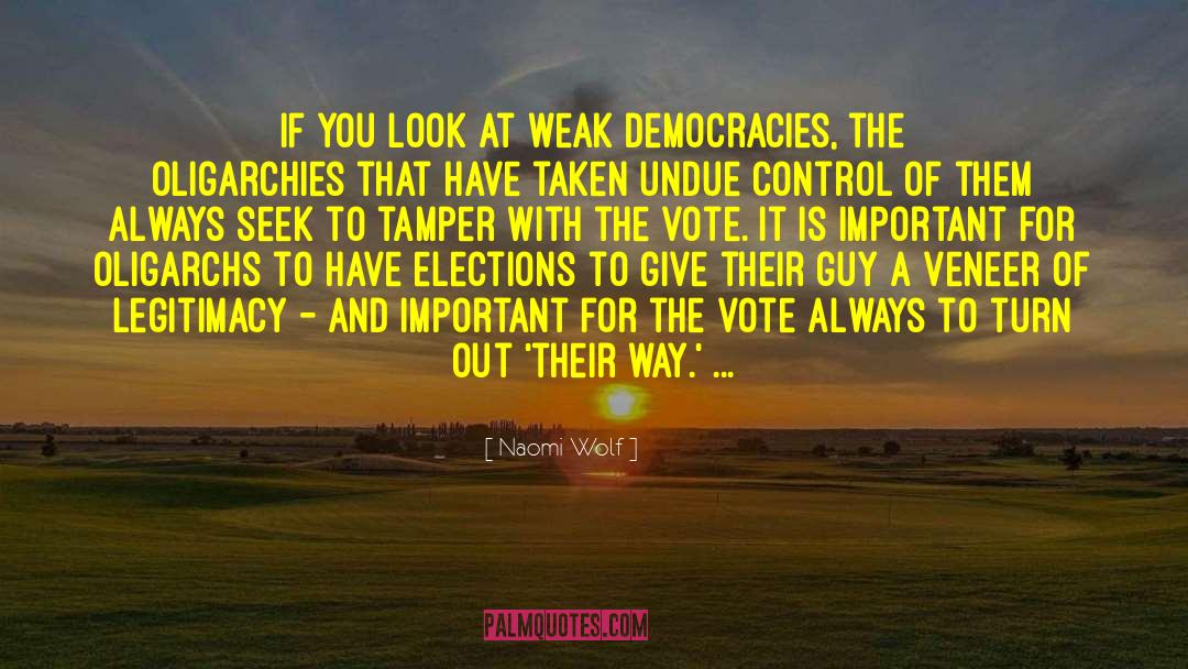 No Elections quotes by Naomi Wolf