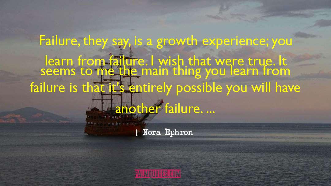 No Failure quotes by Nora Ephron