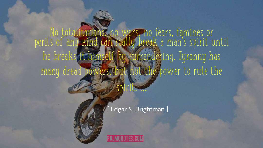 No Fear quotes by Edgar S. Brightman